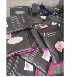 Wholesale Lot of 22 EVOPLECI Open Toe Compression Socks Tall Toeless 15-20mmHg